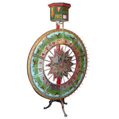 1930's Evans "Wheel of Fortune" Horse Race Game