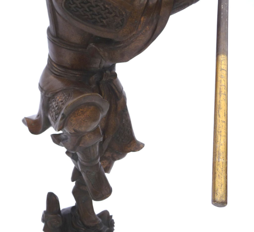 Large Bronze Statue of Sun Wukong Warrior For Sale 1