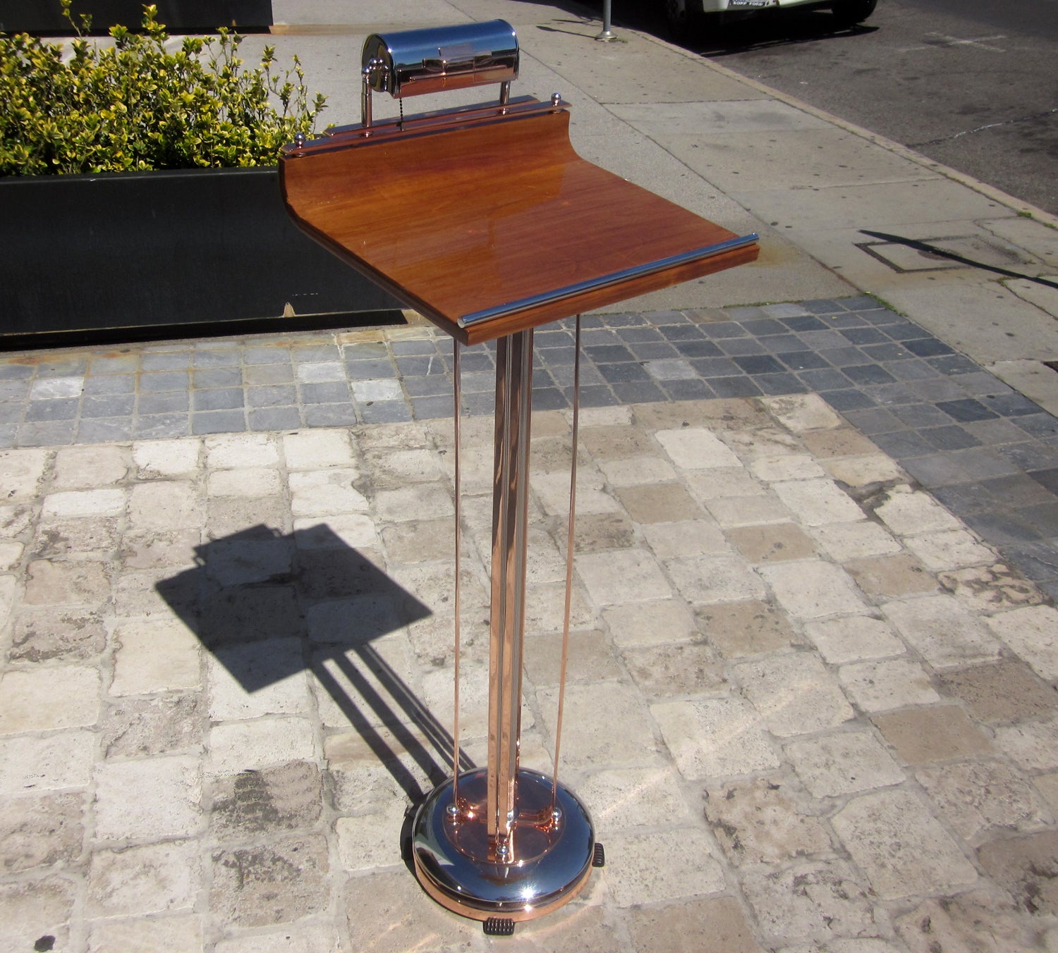 Art Deco Lighted Podium Lectern or Hostess Stand