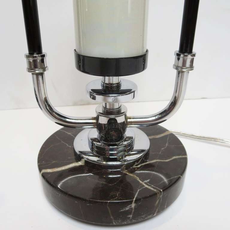Marble Art Deco Restored Table Lamps