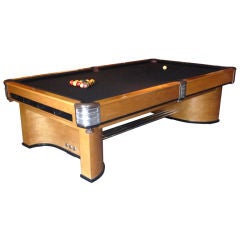 Vintage Donald Deskey Designed Brunswick Paramount Pool Table