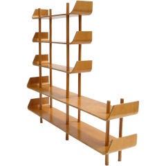 Blonde Bookcase or Room Divider by Pastoe
