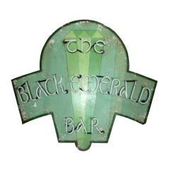 Black Emerald Bar Neon Sign from "Mystic River" Movie