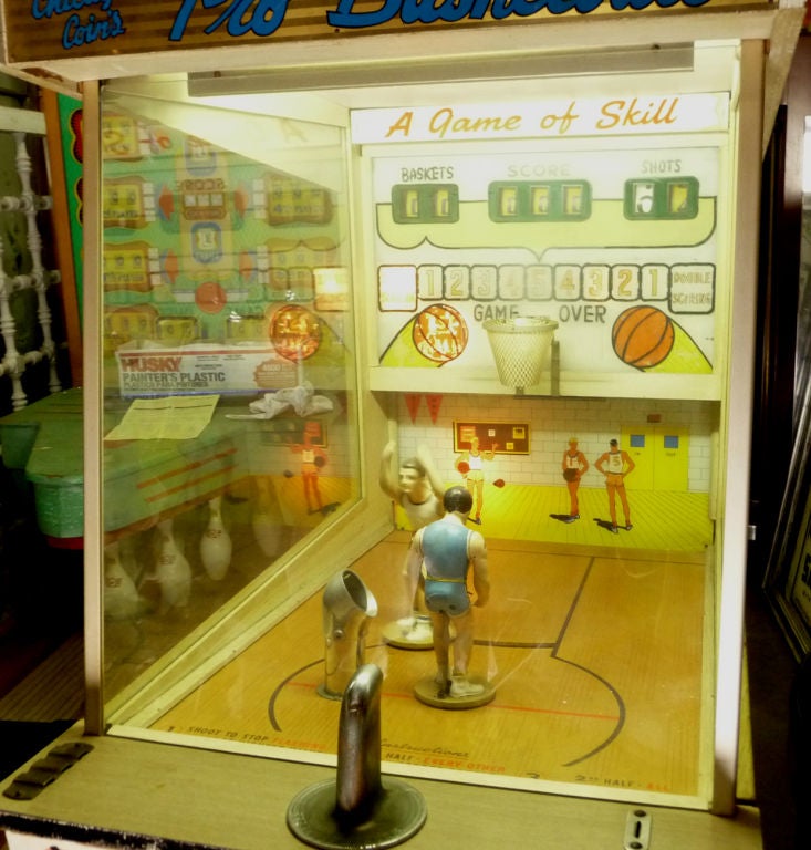 Mid-20th Century Chicago Coin's Pro Basketball Arcade Game