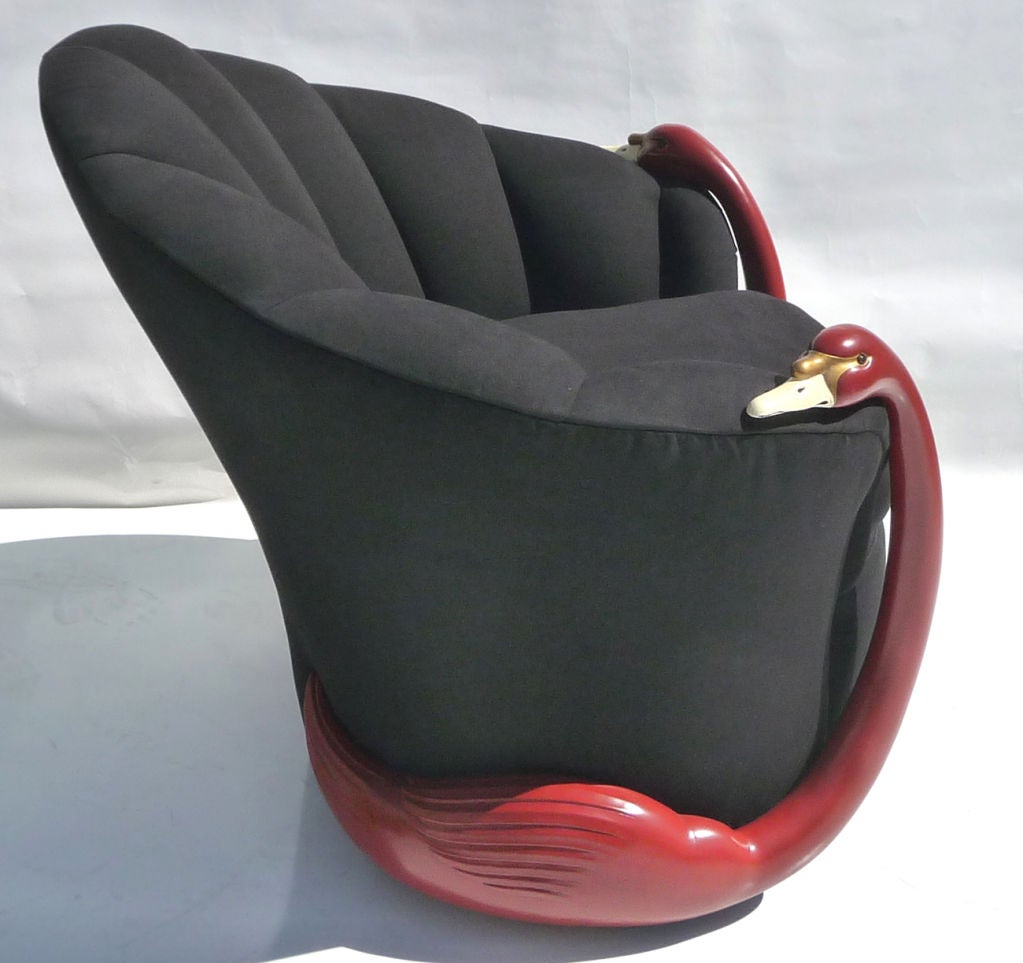 20th Century Art Deco Style Swan Club Chairs by Vermillion