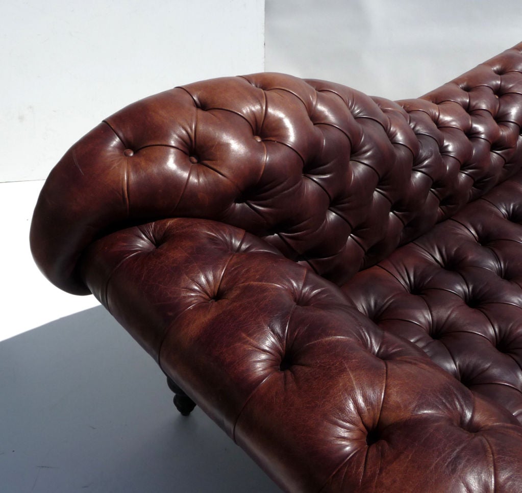 leather fainting couch