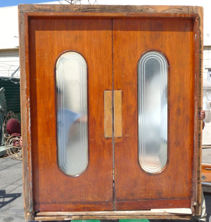 Greek SS Olympia Ocean Liner Lobby Doors For Sale