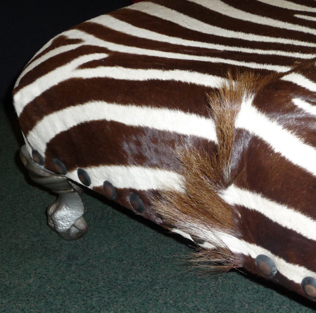 Zebra Hide Bench 1
