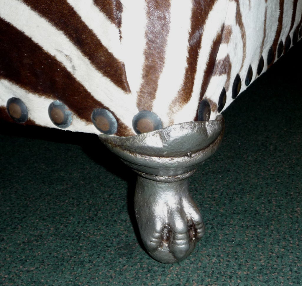 Zebra Hide Bench 2