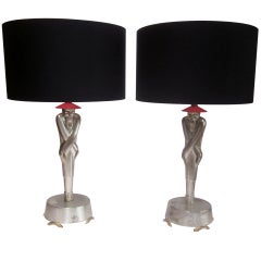 Asian Moderne Table Lamps