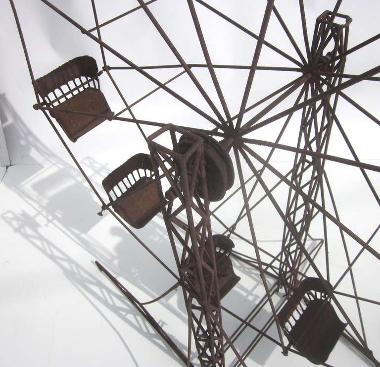 Intricate Folk Art Ferris Wheel For Sale 1