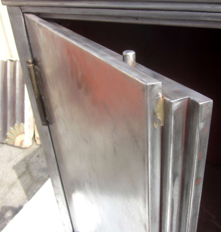 Buffed Steel Standing File Safe In Good Condition In North Hollywood, CA