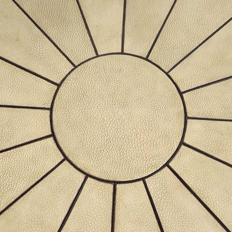 Italian Art Deco Style Shagreen Coffee Table