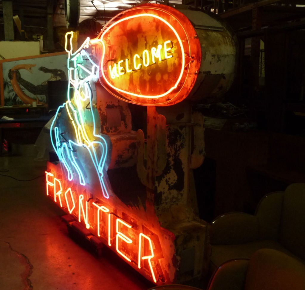 Fantastic Frontier Hotel Animated Neon Sign 2