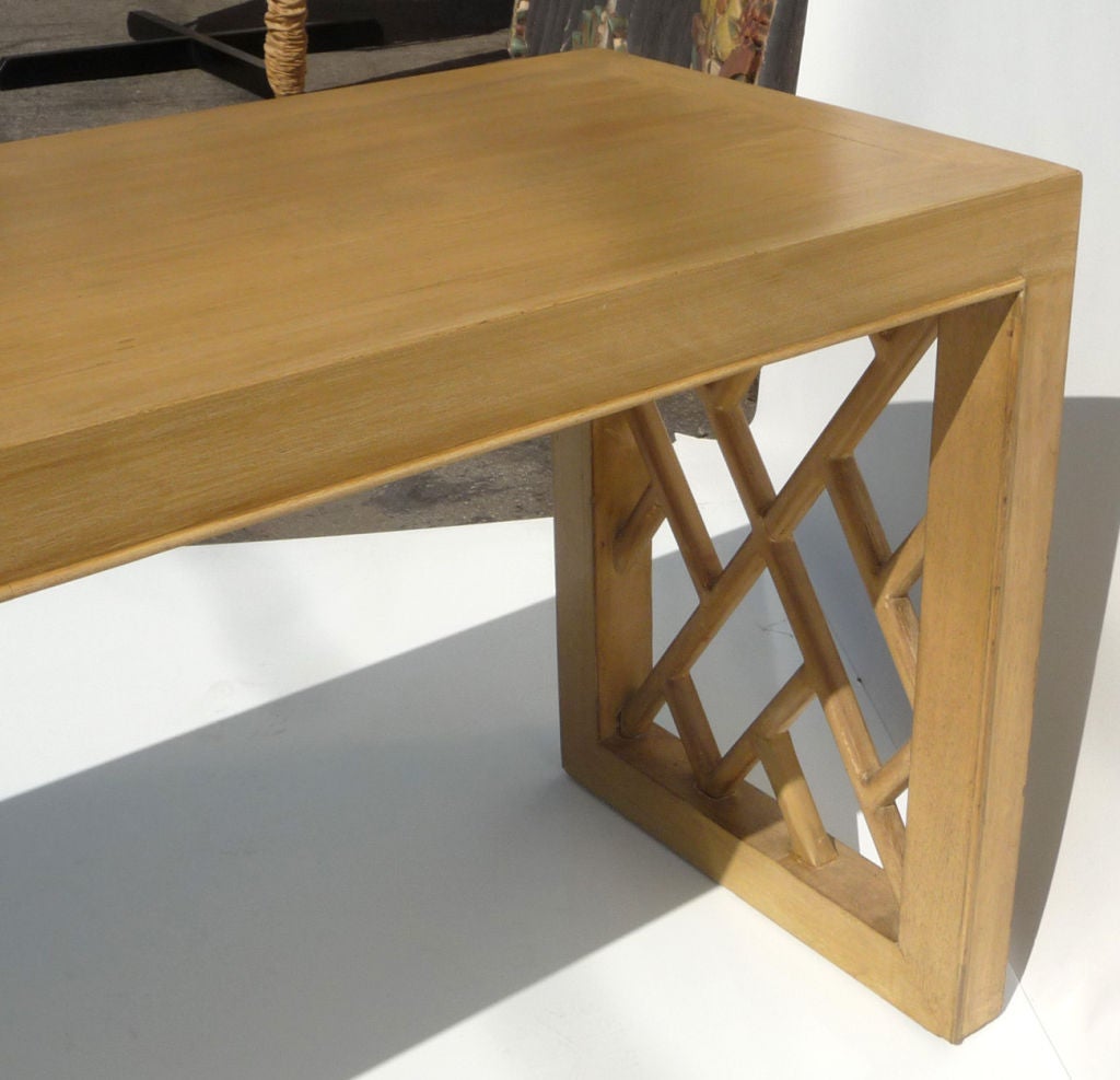 Mid-20th Century Mid Century Console / Sofa Table in the Manner of Paul Laszlo