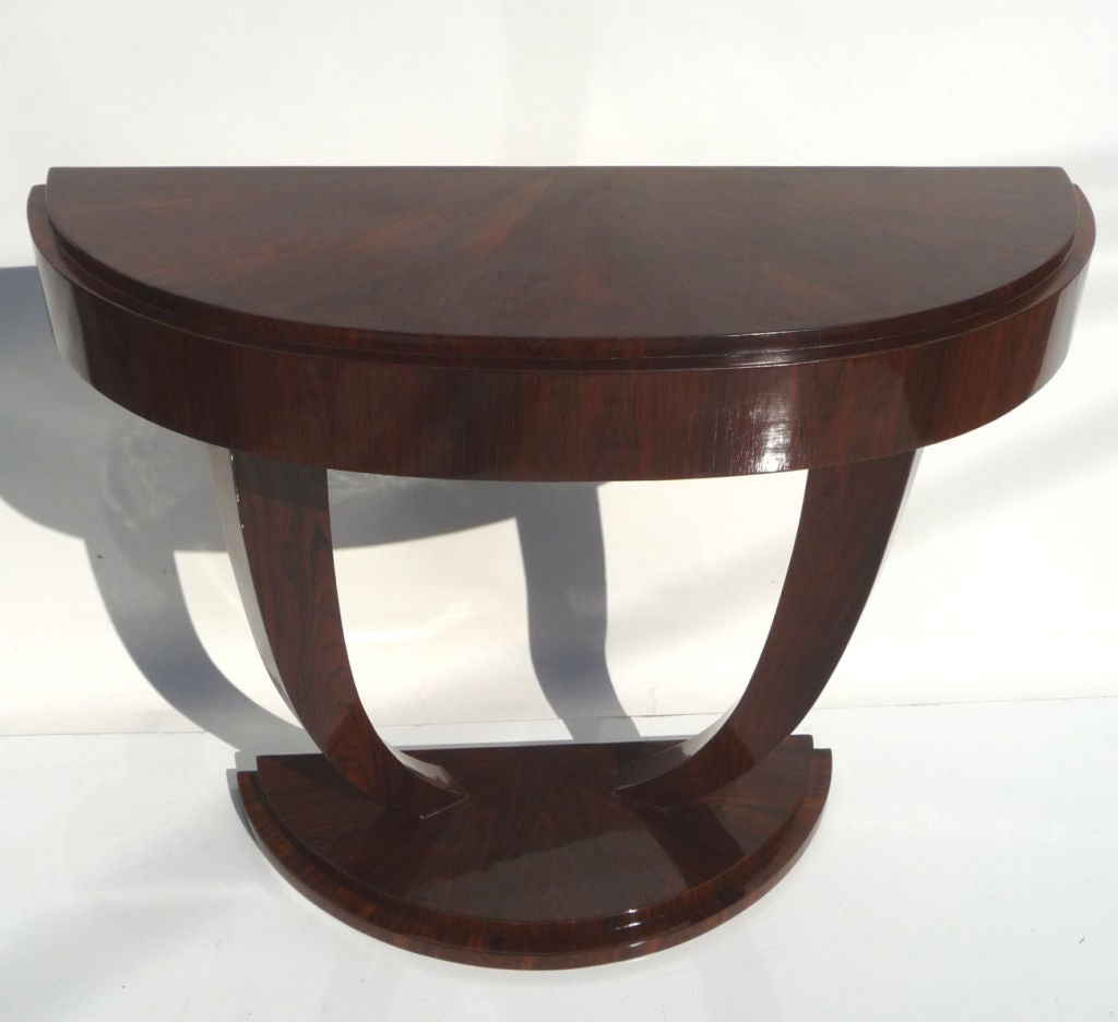Art Deco Pair of Consoles in Rosewood