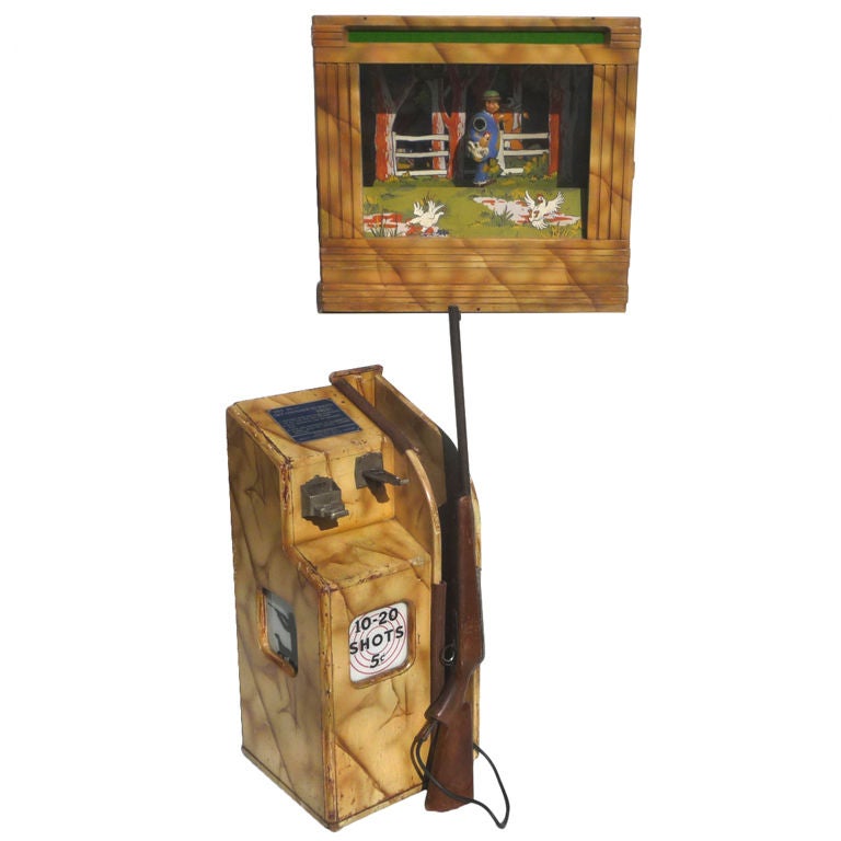 Seeburg "Chicken Sam" Coin Operated Rifle Range Game