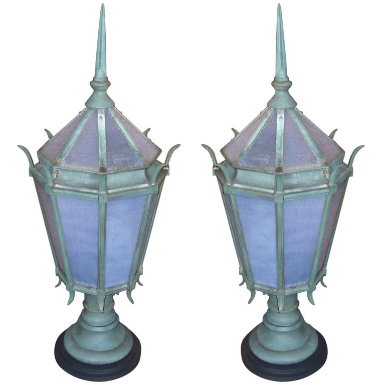 Pair of Pasadena California Street Lamps