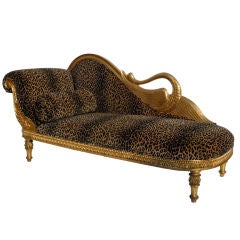 Vintage Egyptian Revival Boudoir Sofa