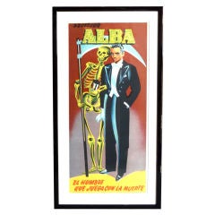 Vintage Professor Alba Magician Lithograph Poster