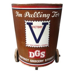 "I'm Pulling For Victory" WW2 Grocery Cart