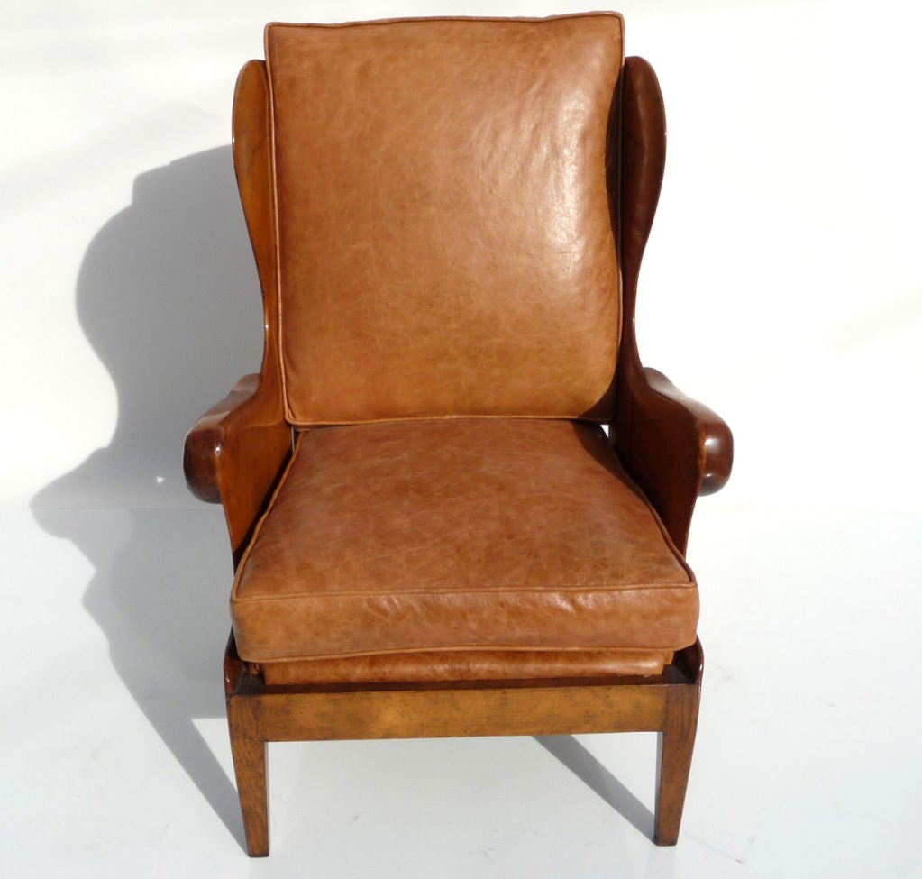 American Wing Back Armchair by Actor George Montgomery