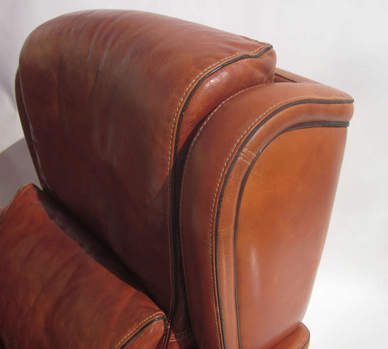 Aged Leather Club Chairs or Screening Room Chairs 1