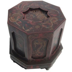 Retro Painted Dragons Chinese Wedding Basket