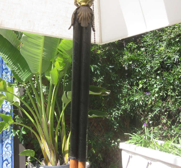 Art Deco Charming Golf Clubs Floor Lamp