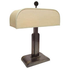 Art Deco Bronze Table Lamp by Kem Weber