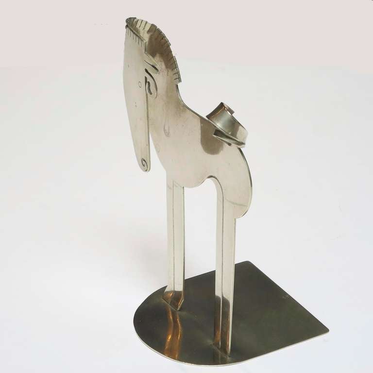 Mid-20th Century Art Deco Horse Bookends by Franz Hagenauer