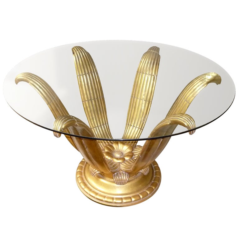 Art Deco Entry Table in the manner of Sue et Mare at 1stDibs