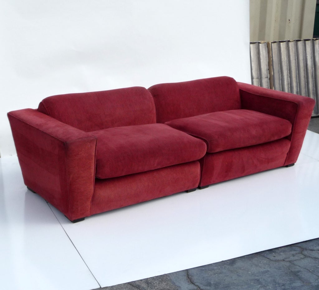 Mid-20th Century Paul Frankl Sectional Sofa in Original Upholstery