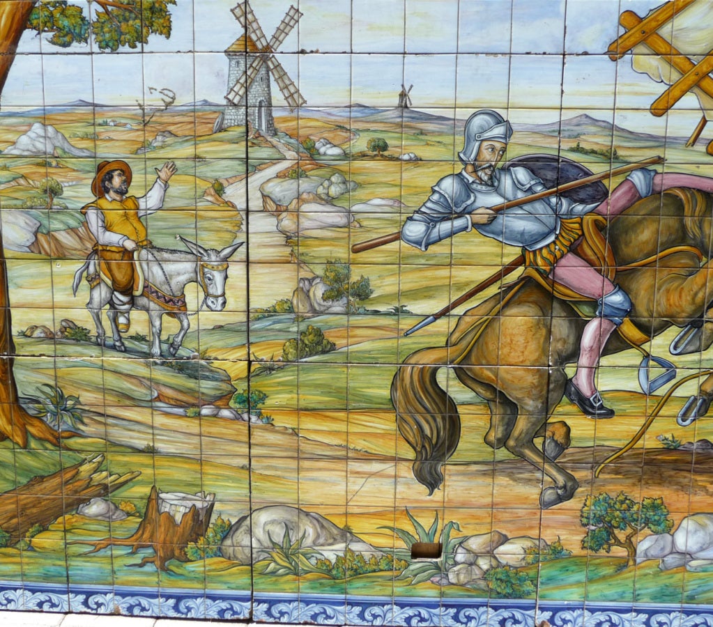 Large Don Quixote Tile Mural 1