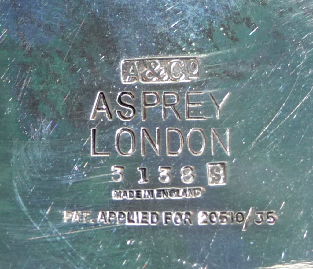 Mid-20th Century Asprey of London Silver Barbell Cocktail Shakers