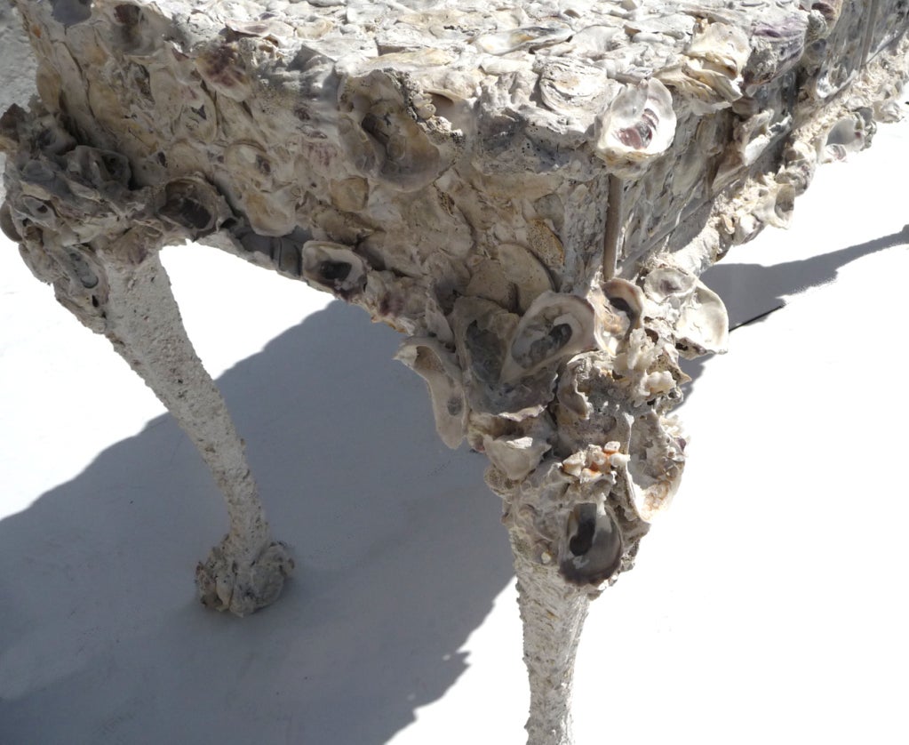 Seashell Encrusted Grotto Desk in the Manner of Tony Duquette 2