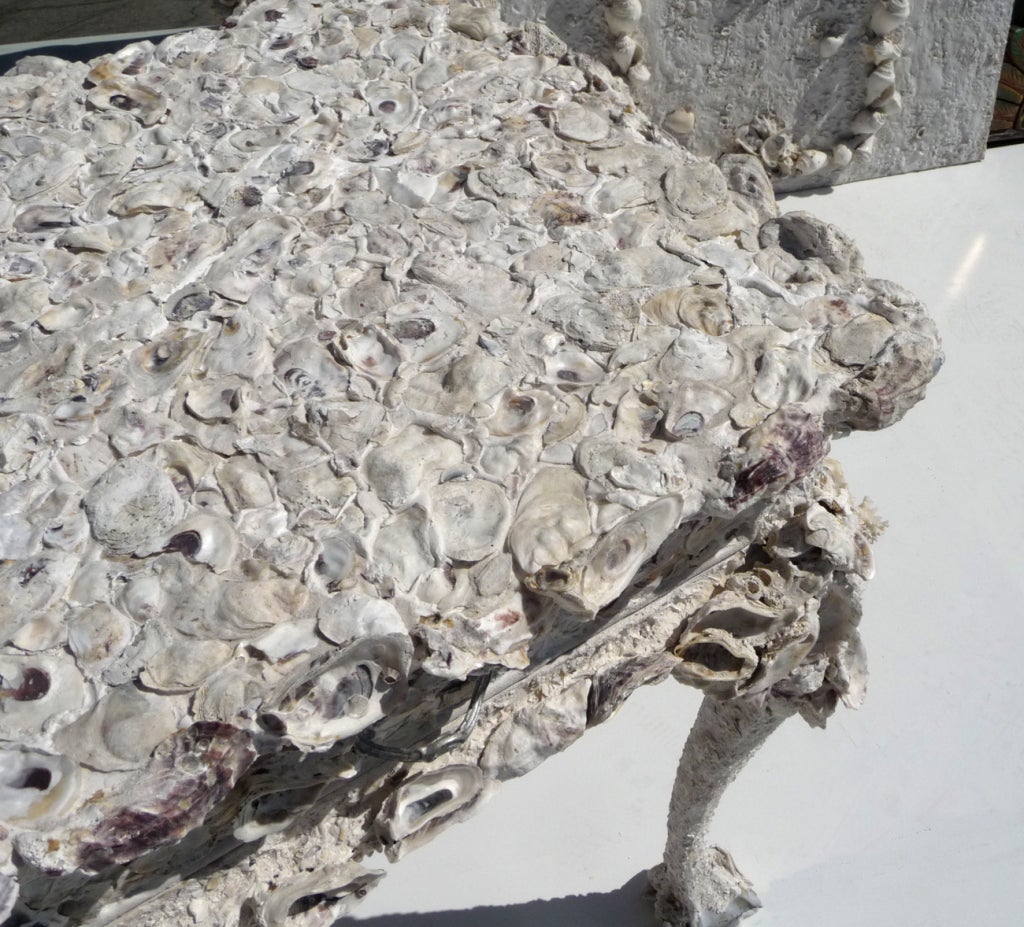 Seashell Encrusted Grotto Desk in the Manner of Tony Duquette 4