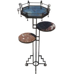 Art Deco Wrought Iron Occasional Table