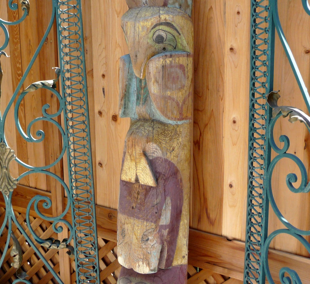 Pacific Northwest Carved Totem Pole 1