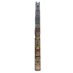 Pacific Northwest Carved Totem Pole