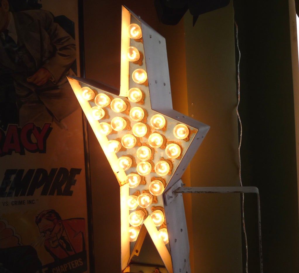 arrow sign with lights