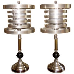 Pair of Machine Age Table Lamps