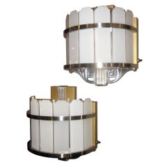 Pair of Art Deco Theater Wall Sconces