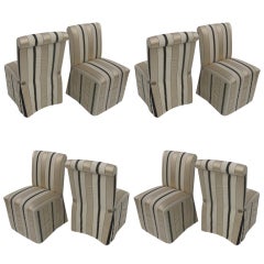 Skirted Slipper Chairs - Set of Eight