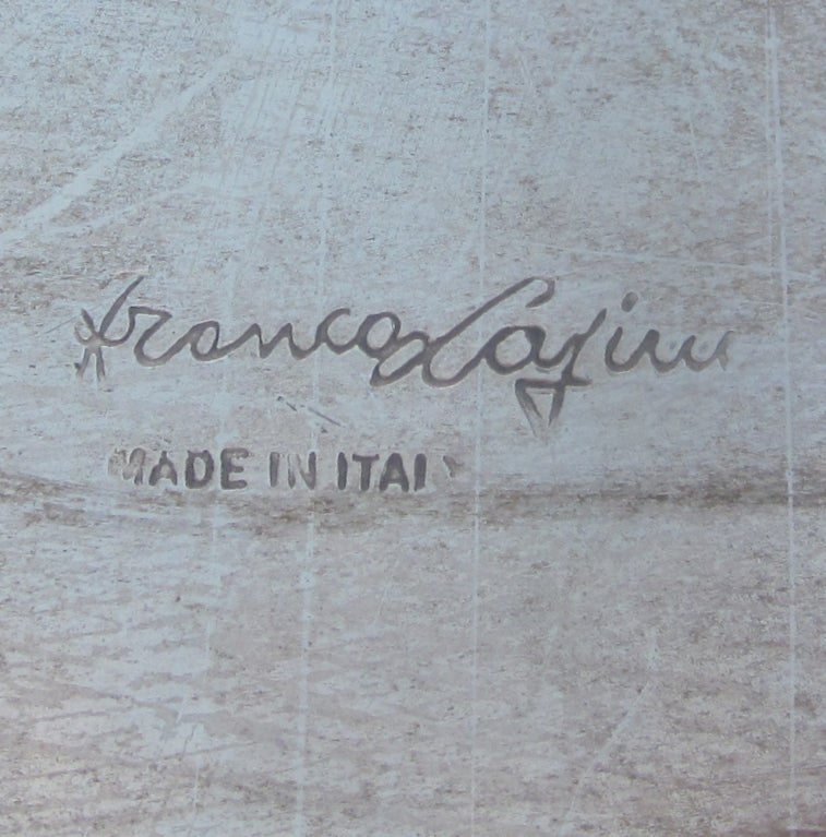 Maple Silvered Stag Covered Serving Platter by Franco Lafini
