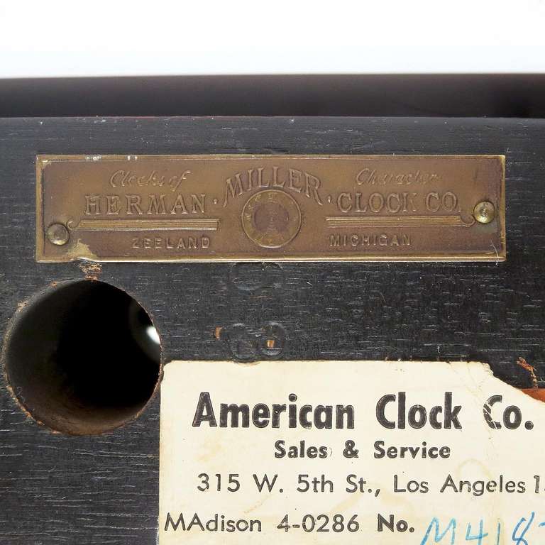 Mid-20th Century Gilbert Rohde / Herman Miller Art Deco Table Clock and Barometer