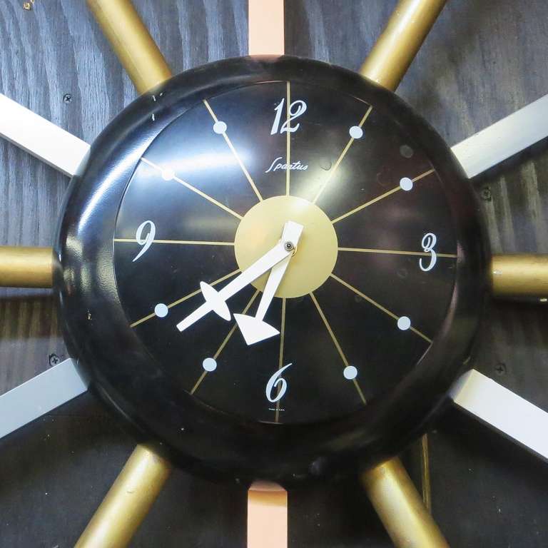 illuminated wall clock atomic