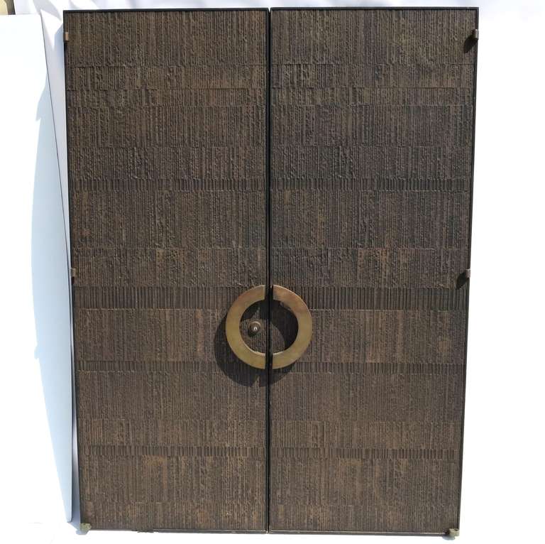 Mid-Century Modern Mid Century Bronzed Sunburst Doors by Forms + Surfaces