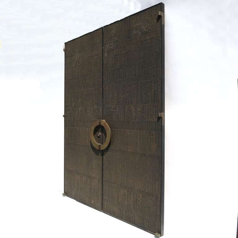 Mid-20th Century Mid Century Bronzed Sunburst Doors by Forms + Surfaces