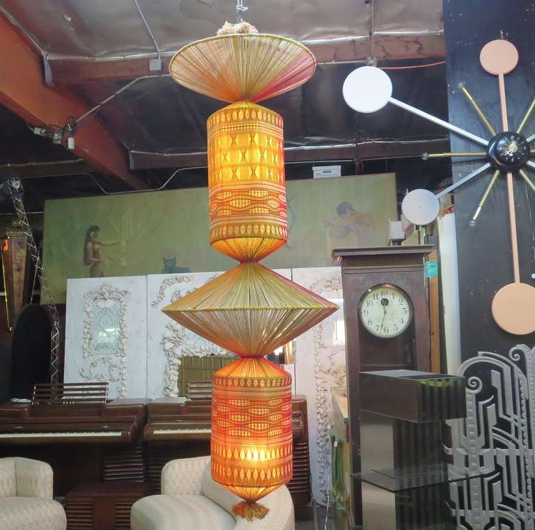 Rare Woven Lamp Sculpture by Jacquetta Nisbet, circa 1971 2